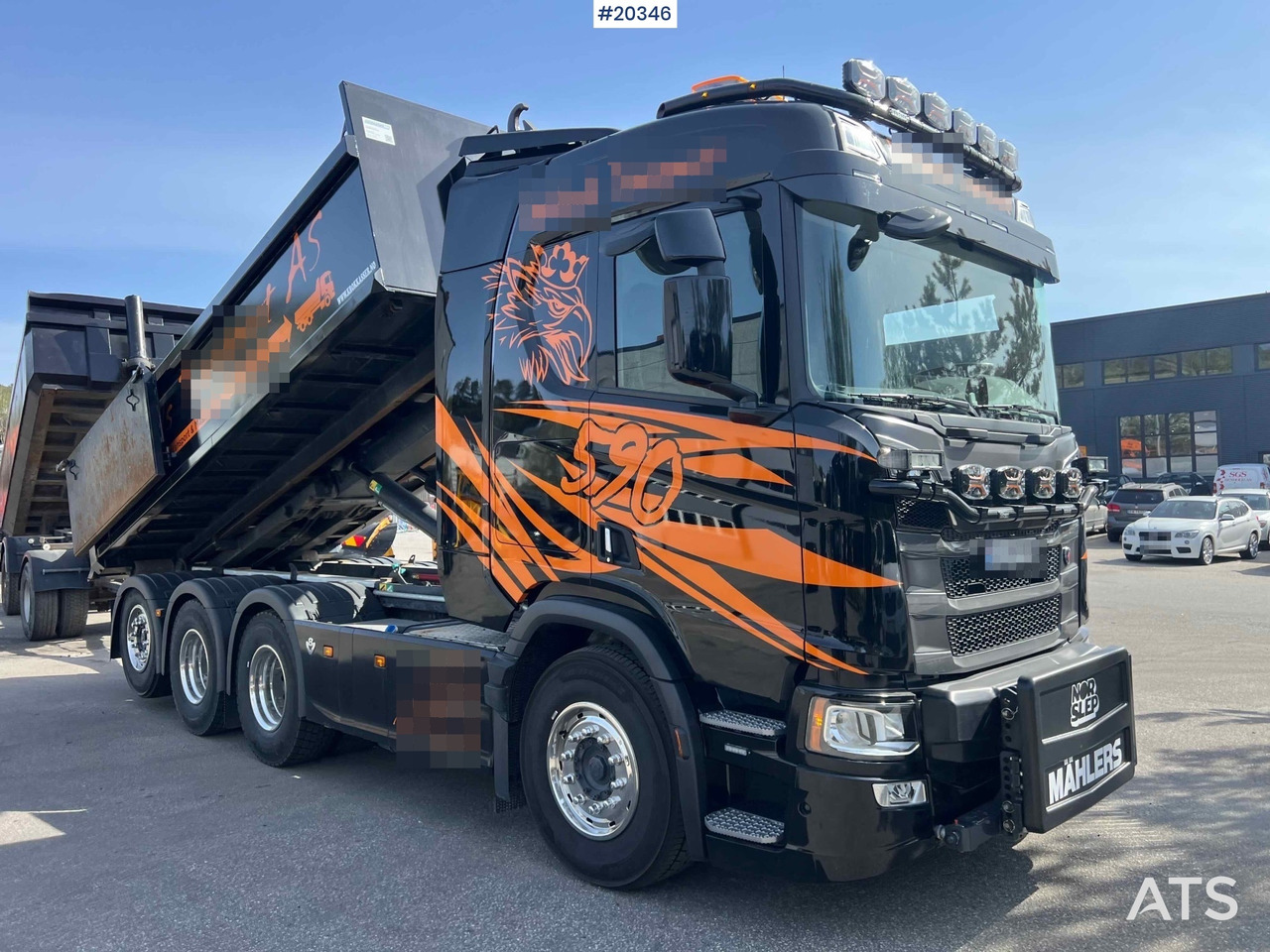 Scania R590 - شاحنة برافعة خطافية: صورة 1 Scania R590 - شاحنة برافعة خطافية: صورة 1