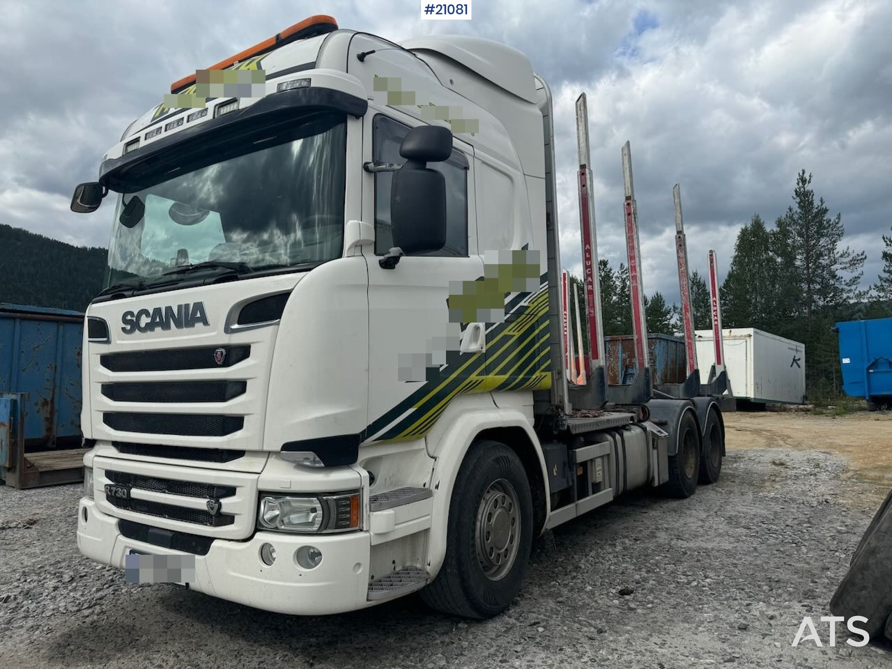 Scania R730 - شاحنة قطع الأشجار: صورة 1 Scania R730 - شاحنة قطع الأشجار: صورة 1