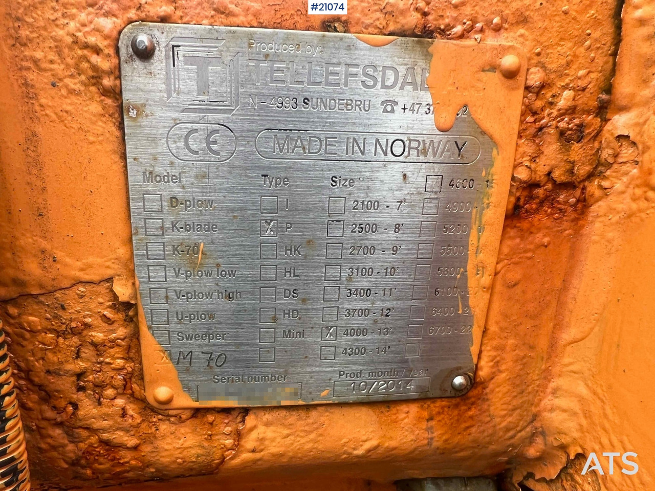 كاسحة ثلوج Tellefsdal M70: صورة 22 كاسحة ثلوج Tellefsdal M70: صورة 22