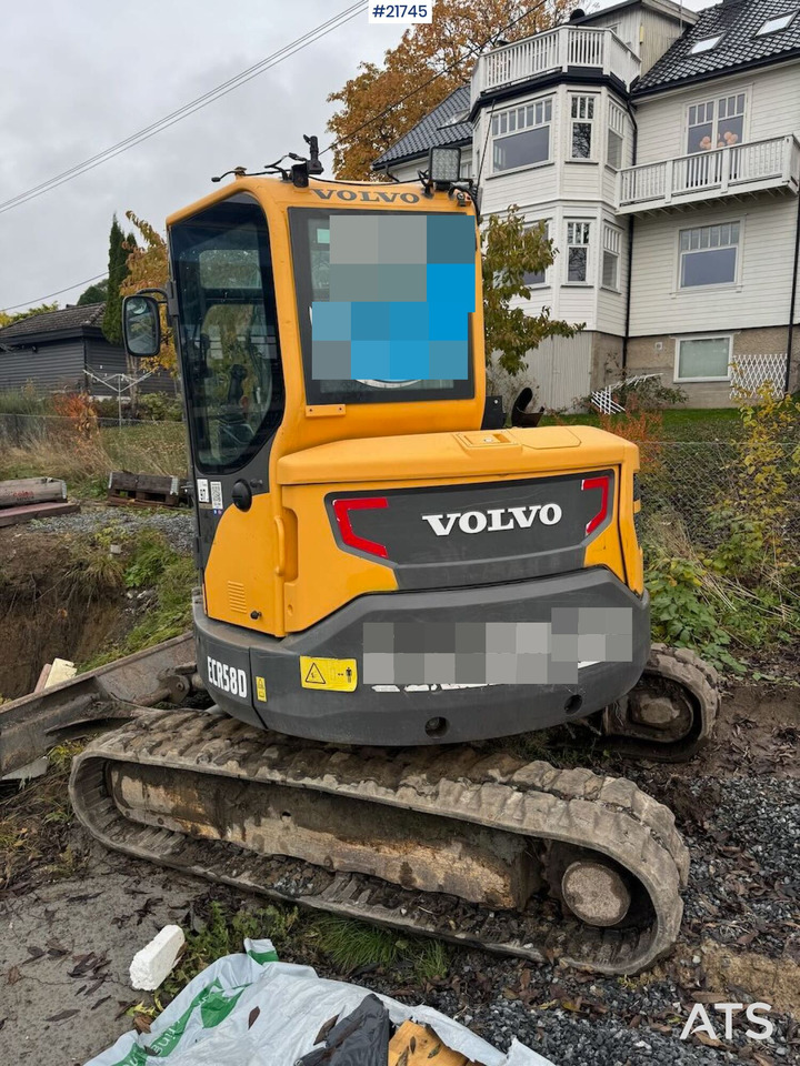 Volvo ECR58D Beltegraver m/ tilt og skuffe - حفار زاحف: صورة 3 Volvo ECR58D Beltegraver m/ tilt og skuffe - حفار زاحف: صورة 3