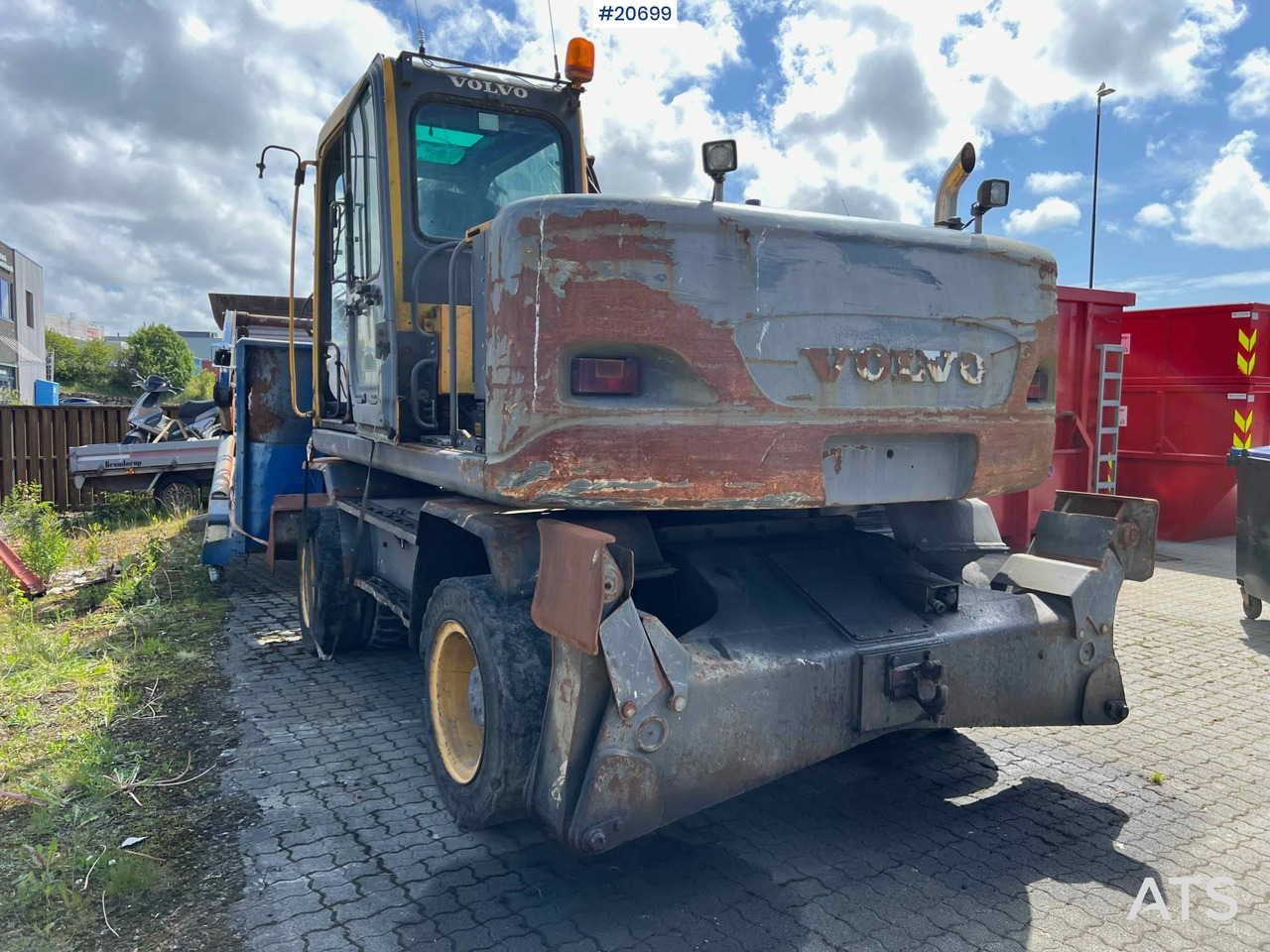 Volvo EW160B hjulmaskin m/ støtte bein og skjær - اللودر بعجل: صورة 2 Volvo EW160B hjulmaskin m/ støtte bein og skjær - اللودر بعجل: صورة 2