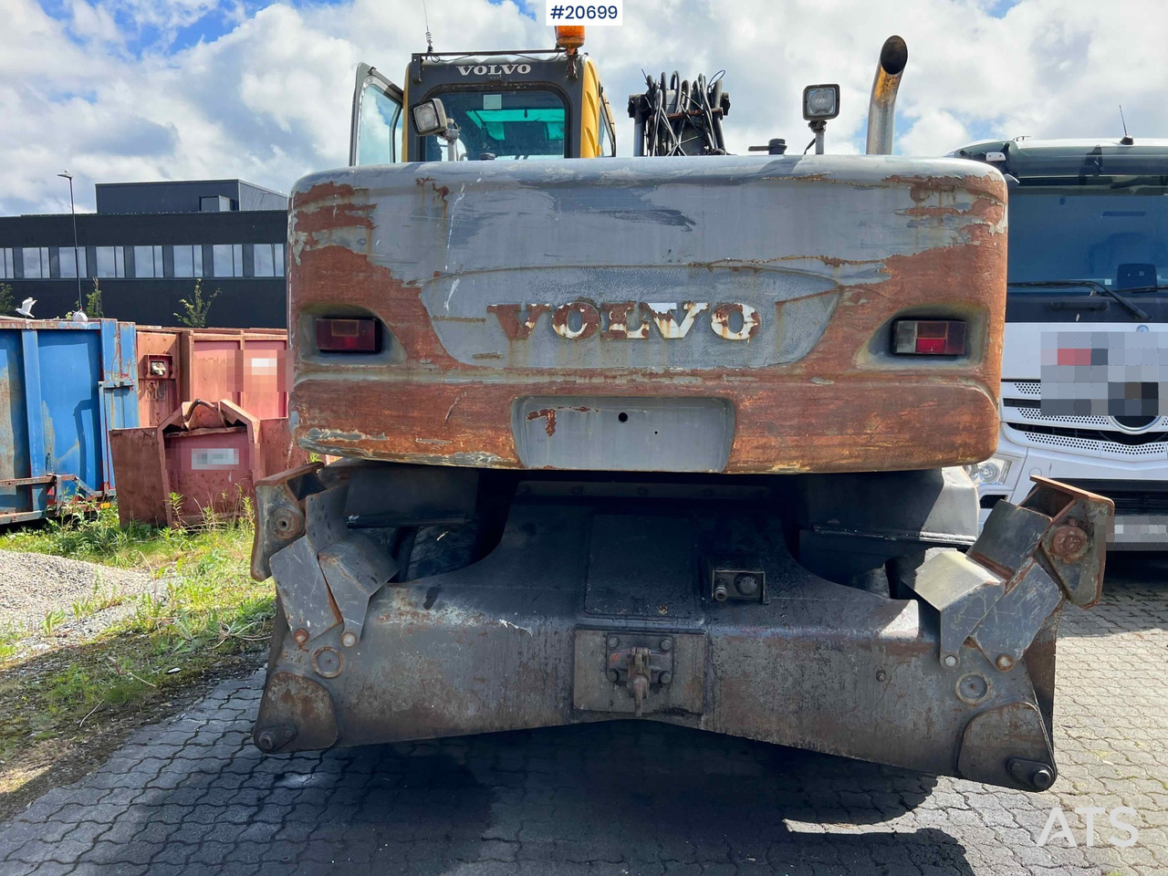 Volvo EW160B hjulmaskin m/ støtte bein og skjær - اللودر بعجل: صورة 5 Volvo EW160B hjulmaskin m/ støtte bein og skjær - اللودر بعجل: صورة 5