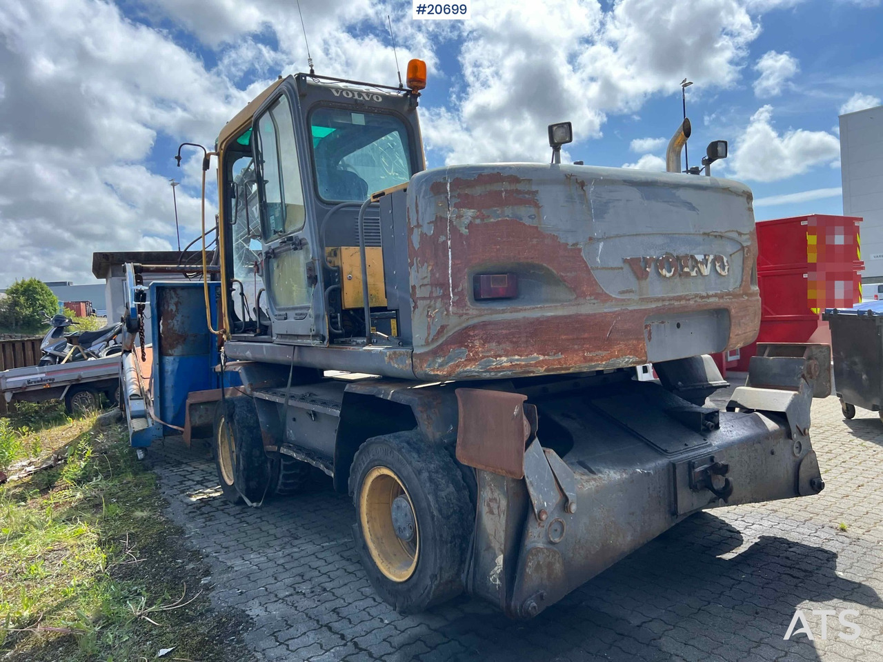 Volvo EW160B hjulmaskin m/ støtte bein og skjær - اللودر بعجل: صورة 1 Volvo EW160B hjulmaskin m/ støtte bein og skjær - اللودر بعجل: صورة 1