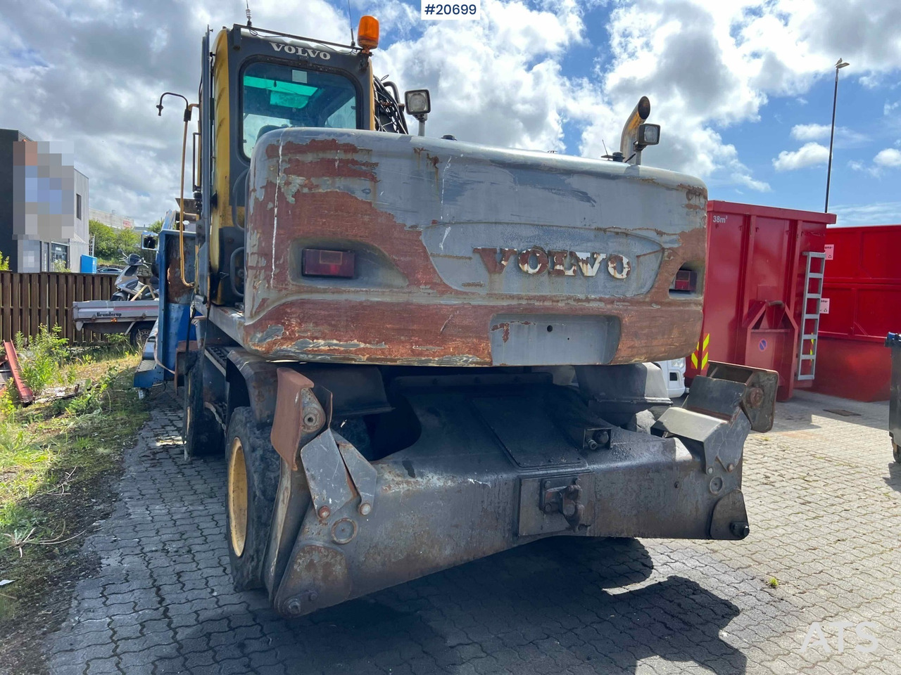 Volvo EW160B hjulmaskin m/ støtte bein og skjær - اللودر بعجل: صورة 3 Volvo EW160B hjulmaskin m/ støtte bein og skjær - اللودر بعجل: صورة 3
