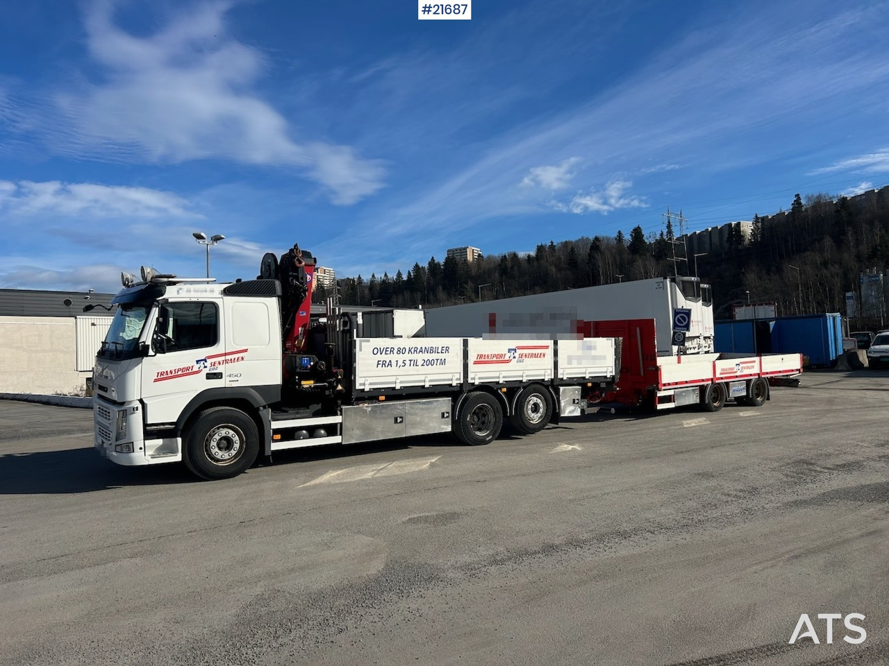 Volvo Volvo FM450 Kranbil m/ 21 t/m HMF kran og Løftelem. 194 000 km! - شاحنة كرين: صورة 2 Volvo Volvo FM450 Kranbil m/ 21 t/m HMF kran og Løftelem. 194 000 km! - شاحنة كرين: صورة 2