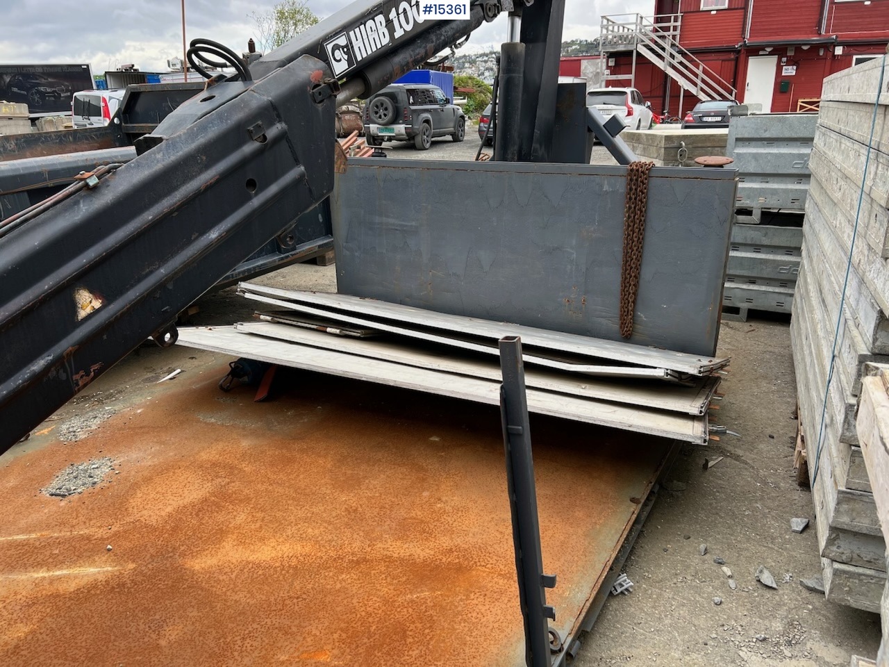 Krokløftkasse m/ HIAB kran - حاوية هوك لفت: صورة 4 Krokløftkasse m/ HIAB kran - حاوية هوك لفت: صورة 4