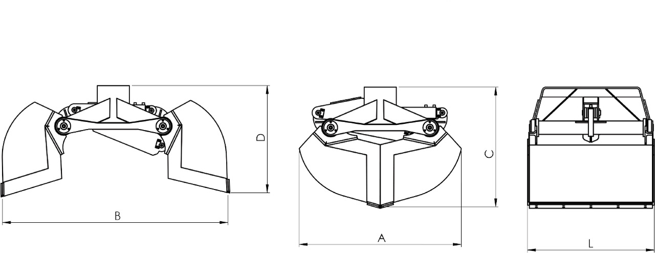 Clamshell bucket for digging BV-M 300 - مغراف الغراف الصدفي - ونش كرين: صورة 3 Clamshell bucket for digging BV-M 300 - مغراف الغراف الصدفي - ونش كرين: صورة 3