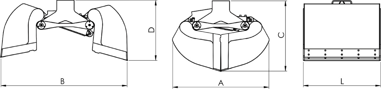 Clamshell bucket with high capacity BV-S 650 - مغراف الغراف الصدفي - ونش كرين: صورة 3 Clamshell bucket with high capacity BV-S 650 - مغراف الغراف الصدفي - ونش كرين: صورة 3