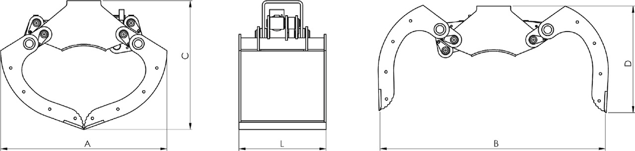 Clamshell buckets withouth side-wall BV-MR 125 - مغراف الغراف الصدفي - ونش كرين: صورة 3 Clamshell buckets withouth side-wall BV-MR 125 - مغراف الغراف الصدفي - ونش كرين: صورة 3