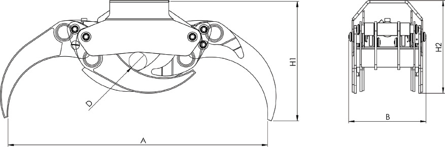 LOG GRAB REINFORCED SERIE PF-R 22 - كلّاب - ونش كرين: صورة 2 LOG GRAB REINFORCED SERIE PF-R 22 - كلّاب - ونش كرين: صورة 2