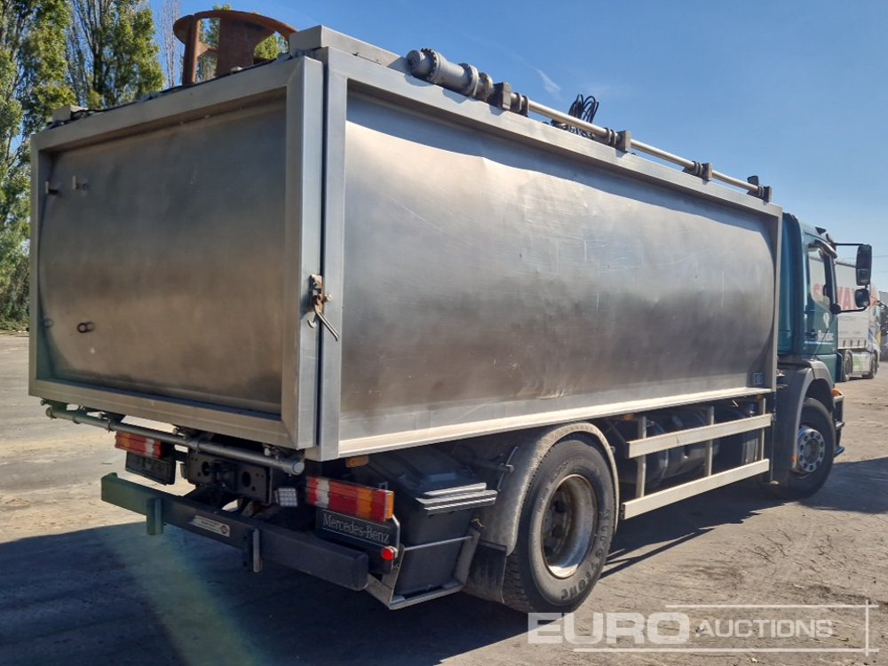 2011 Mercedes Axor 1824L 4x2, Crane, Stamps, Stainless Steel container - شاحنة قلاب: صورة 5 2011 Mercedes Axor 1824L 4x2, Crane, Stamps, Stainless Steel container - شاحنة قلاب: صورة 5