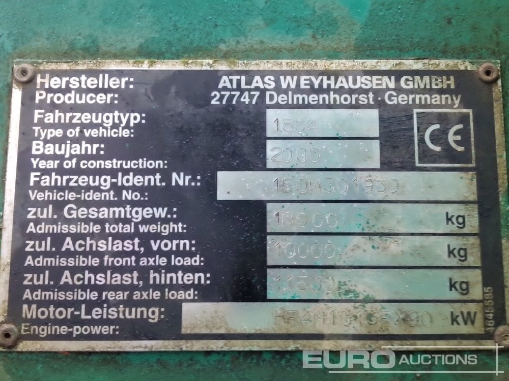 حفار ذو عجلات Atlas 1504M: صورة 38