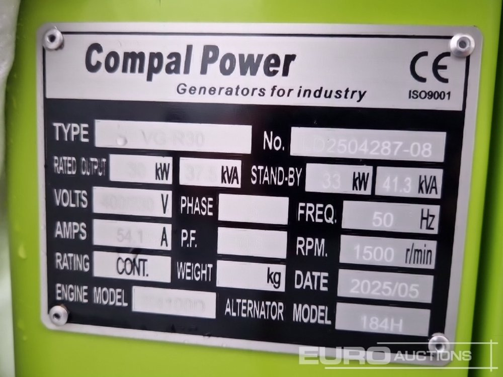 مجموعة المولد Unused 2025 Compal Power VG-R30: صورة 13 مجموعة المولد Unused 2025 Compal Power VG-R30: صورة 13