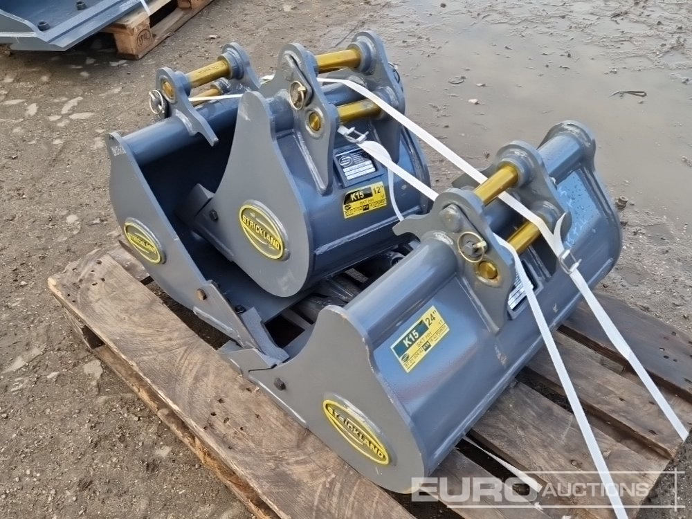 Unused Strickland 24", 18", 12" Bucket Set to suit Kubota KX15 (3 of) - بكت: صورة 2 Unused Strickland 24", 18", 12" Bucket Set to suit Kubota KX15 (3 of) - بكت: صورة 2