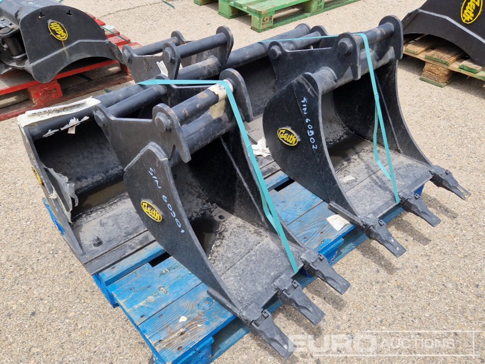 Unused Geith G03R-1200 48" Ditching Bucket, H03-0300 12" Digging Bucket, H03-450 18" Digging Bucket 40mm Pin to suit Mini Excavator / Conjunto Cazos - بكت: صورة 4 Unused Geith G03R-1200 48" Ditching Bucket, H03-0300 12" Digging Bucket, H03-450 18" Digging Bucket 40mm Pin to suit Mini Excavator / Conjunto Cazos - بكت: صورة 4