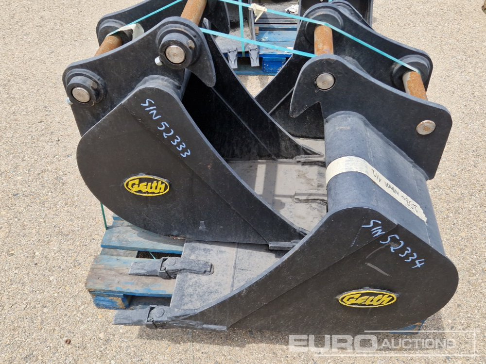 Unused Geith H08-1000 40" Digging Bucket, H08-0450 18" Digging Bucket 50mm Pin to suit Mini Excavator / Conjunto Cazos - بكت: صورة 5 Unused Geith H08-1000 40" Digging Bucket, H08-0450 18" Digging Bucket 50mm Pin to suit Mini Excavator / Conjunto Cazos - بكت: صورة 5