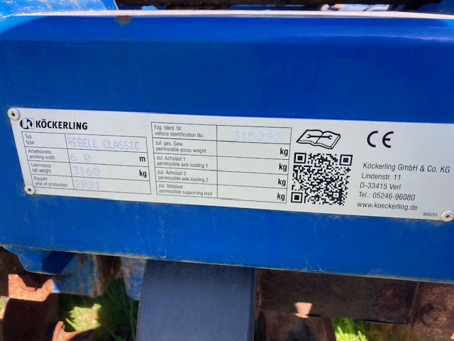 Köckerling Rebell Classic 600 - مسفلة تمهيد التربة: صورة 2 Köckerling Rebell Classic 600 - مسفلة تمهيد التربة: صورة 2