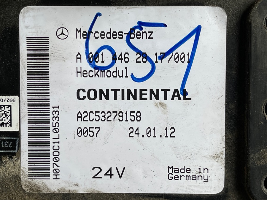 MERCEDES ECU A0014462817 - النظام الكهربائي - شاحنة: صورة 1 MERCEDES ECU A0014462817 - النظام الكهربائي - شاحنة: صورة 1