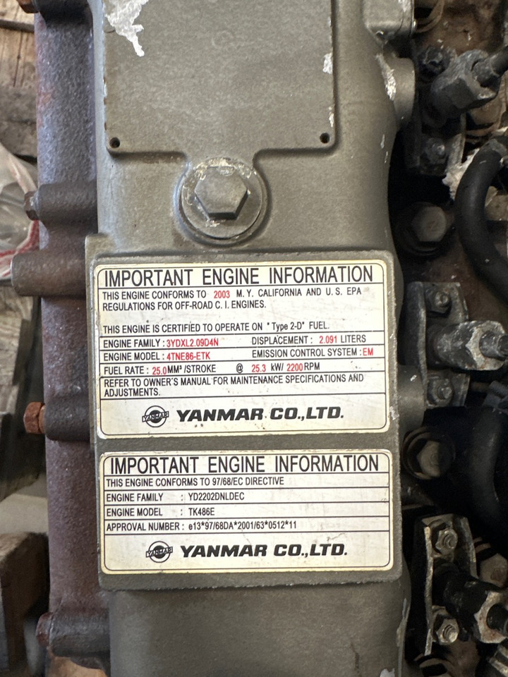 YANMAR TK486E - محرك - شاحنة: صورة 4 YANMAR TK486E - محرك - شاحنة: صورة 4