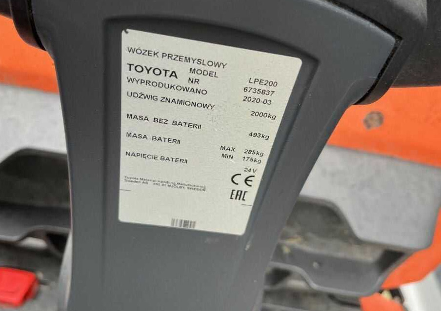 BT LPE200 - شاحنة نقل الطبالي: صورة 4 BT LPE200 - شاحنة نقل الطبالي: صورة 4