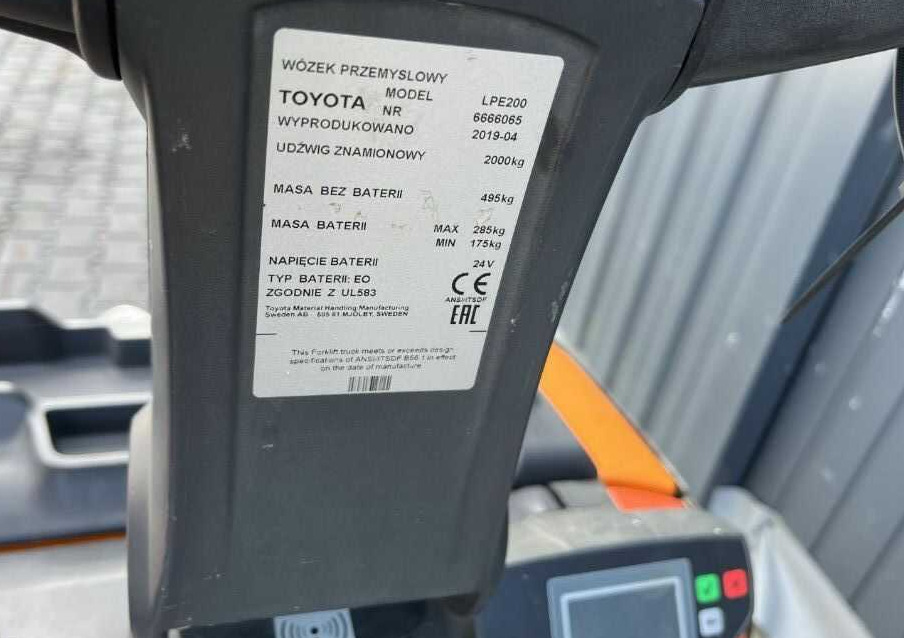 BT LPE200 - شاحنة نقل الطبالي: صورة 4 BT LPE200 - شاحنة نقل الطبالي: صورة 4