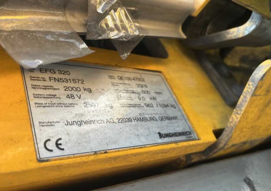 Jungheinrich EFG320 - رافعة شوكية كهربائية: صورة 4 Jungheinrich EFG320 - رافعة شوكية كهربائية: صورة 4