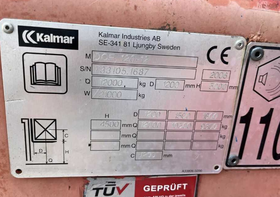 Kalmar DCE120-12 - رافعة شوكية ديزل: صورة 4 Kalmar DCE120-12 - رافعة شوكية ديزل: صورة 4