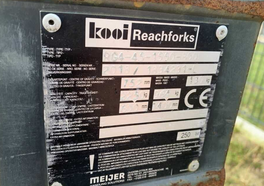 Kooi RG4-45-1550 - ذراع الرافعة - معدات المناولة: صورة 4 Kooi RG4-45-1550 - ذراع الرافعة - معدات المناولة: صورة 4