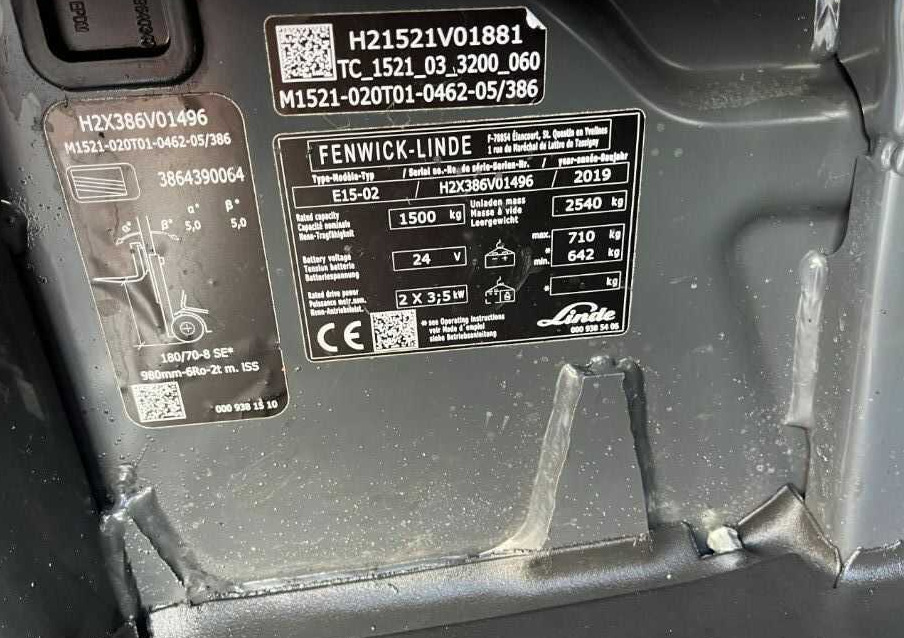 Linde E15-02 - رافعة شوكية كهربائية: صورة 4 Linde E15-02 - رافعة شوكية كهربائية: صورة 4