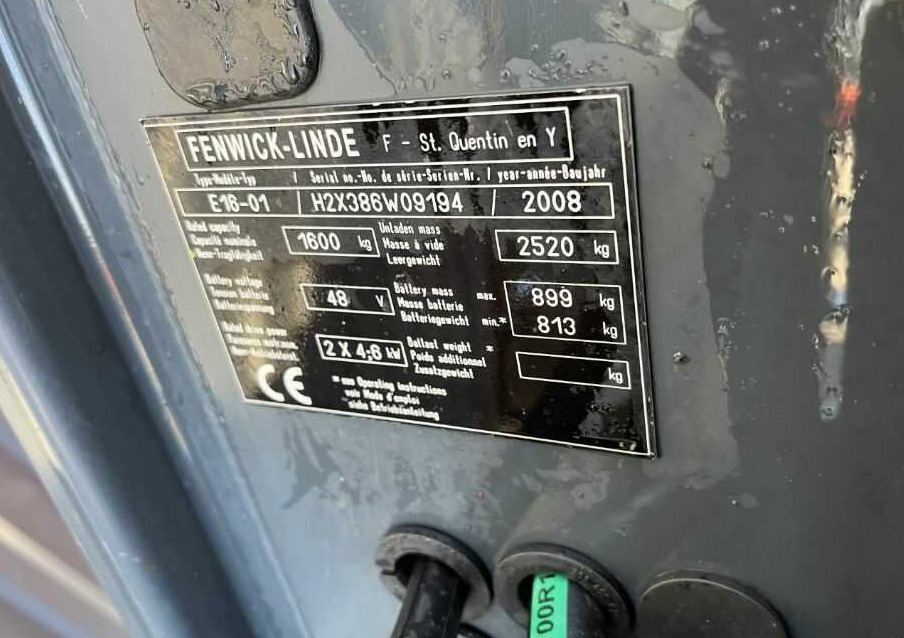 Linde E16-01 - رافعة شوكية كهربائية: صورة 4 Linde E16-01 - رافعة شوكية كهربائية: صورة 4