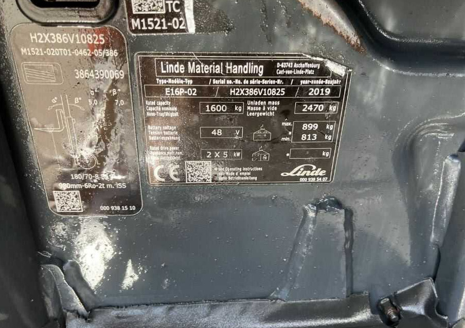 Linde E16P-02 - رافعة شوكية كهربائية: صورة 4 Linde E16P-02 - رافعة شوكية كهربائية: صورة 4