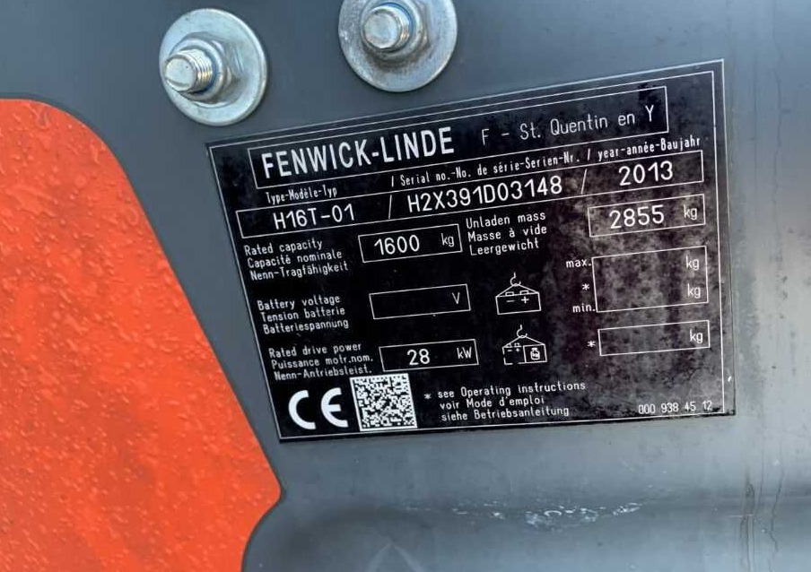 Linde H16T-01 - رافعة شوكية تعمل بالغاز: صورة 4 Linde H16T-01 - رافعة شوكية تعمل بالغاز: صورة 4