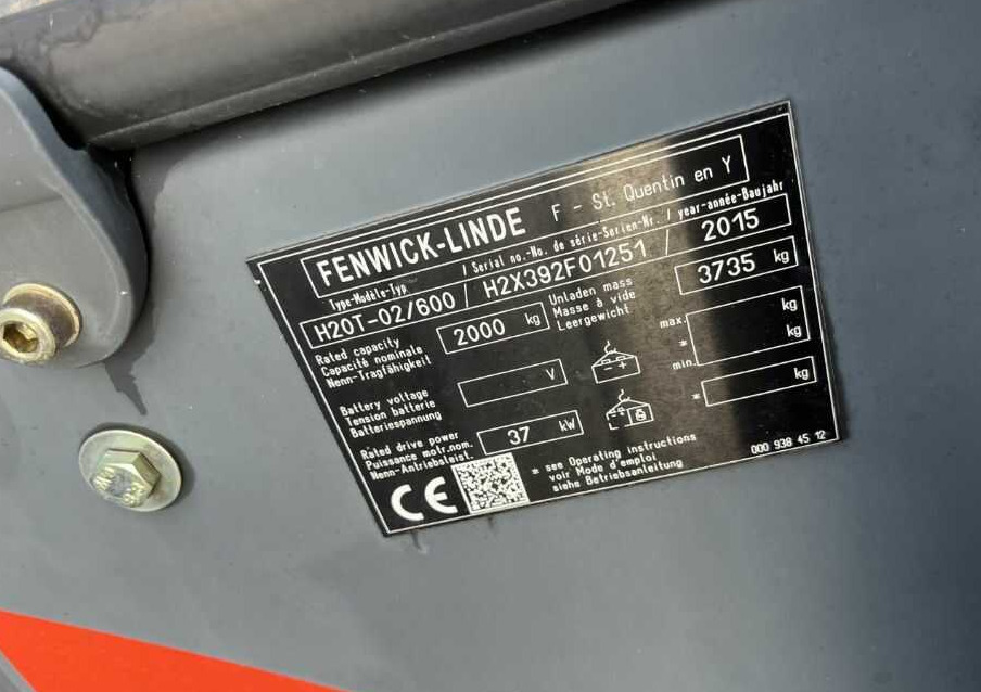 Linde H20T-02/600 - رافعة شوكية تعمل بالغاز: صورة 4 Linde H20T-02/600 - رافعة شوكية تعمل بالغاز: صورة 4