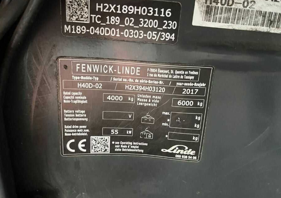 Linde H40D-02 - رافعة شوكية ديزل: صورة 4 Linde H40D-02 - رافعة شوكية ديزل: صورة 4