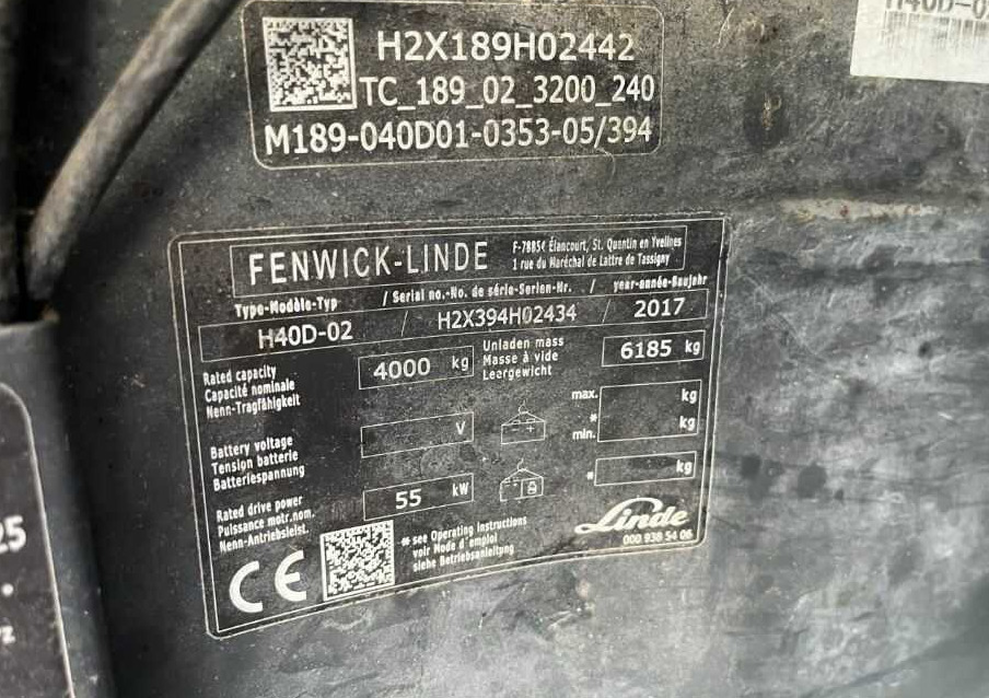 Linde H40D-02 - رافعة شوكية ديزل: صورة 4 Linde H40D-02 - رافعة شوكية ديزل: صورة 4