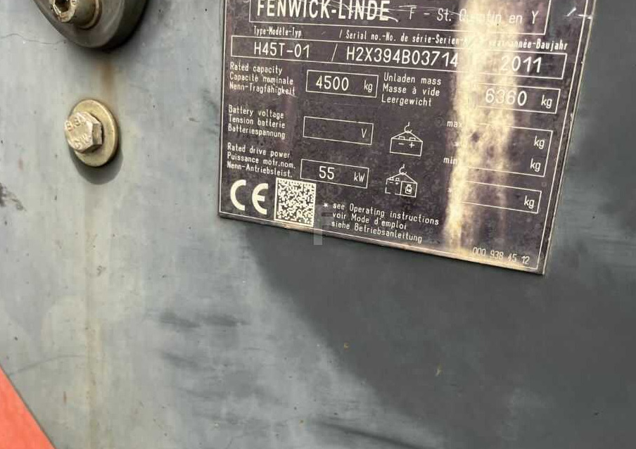 Linde H45T-01 - رافعة شوكية تعمل بالغاز: صورة 4 Linde H45T-01 - رافعة شوكية تعمل بالغاز: صورة 4