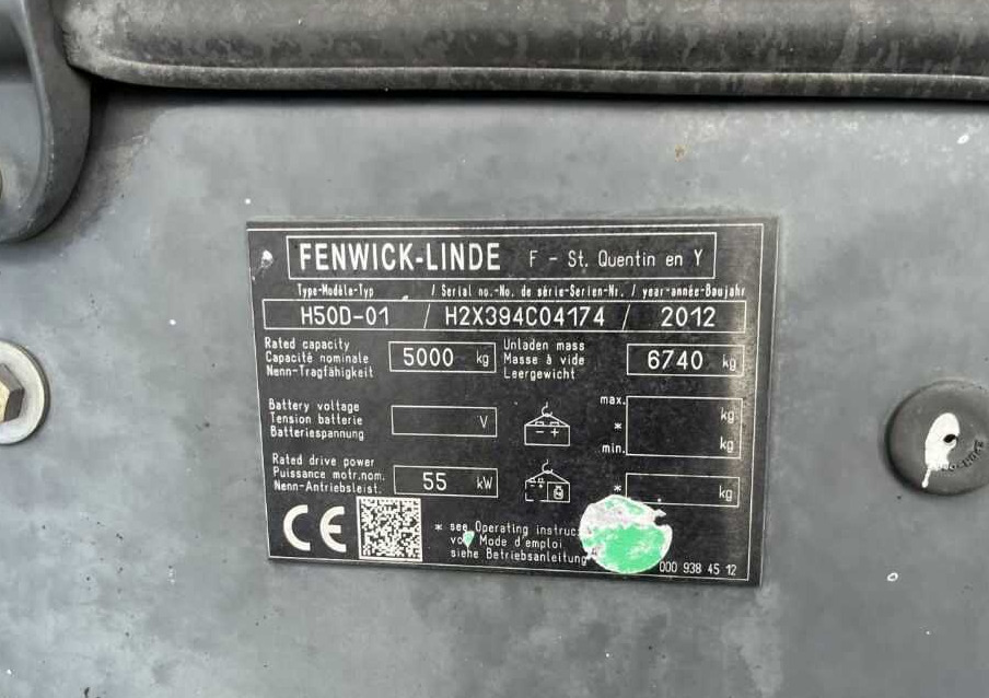 Linde H50D-01 - رافعة شوكية ديزل: صورة 4 Linde H50D-01 - رافعة شوكية ديزل: صورة 4