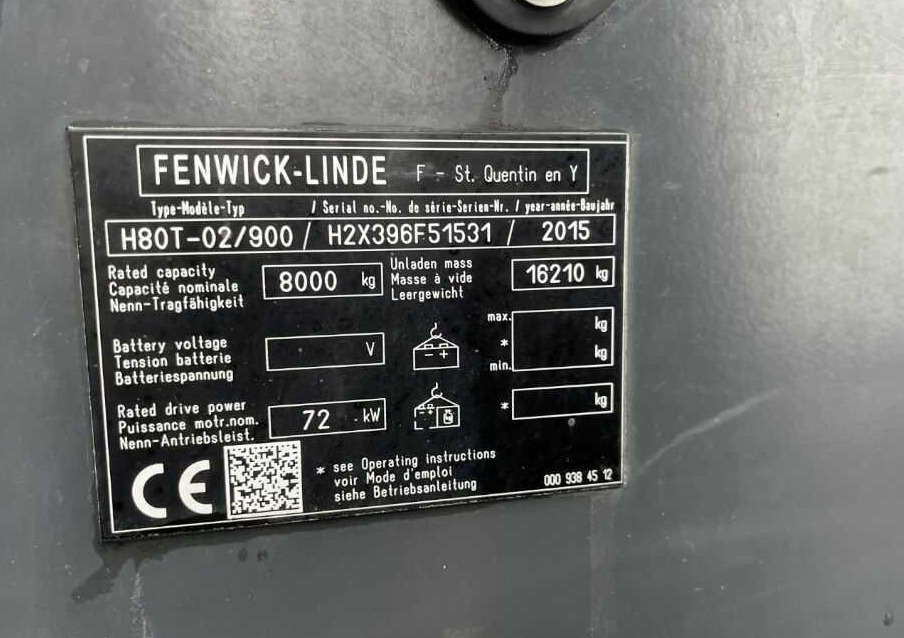 Linde H80T-02/900 - رافعة شوكية تعمل بالغاز: صورة 4 Linde H80T-02/900 - رافعة شوكية تعمل بالغاز: صورة 4
