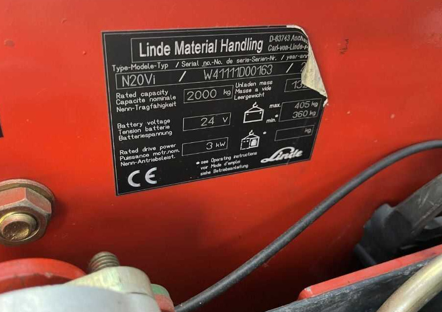 Linde N20Vi - ناقل الحمولات الشوكي: صورة 4 Linde N20Vi - ناقل الحمولات الشوكي: صورة 4