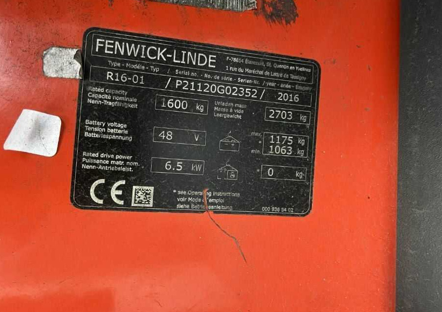 Linde R16-01 - رافعة شوكية للوصول للأماكن الضيقة: صورة 4 Linde R16-01 - رافعة شوكية للوصول للأماكن الضيقة: صورة 4