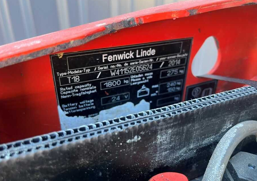 Linde T18 - شاحنة نقل الطبالي: صورة 5 Linde T18 - شاحنة نقل الطبالي: صورة 5