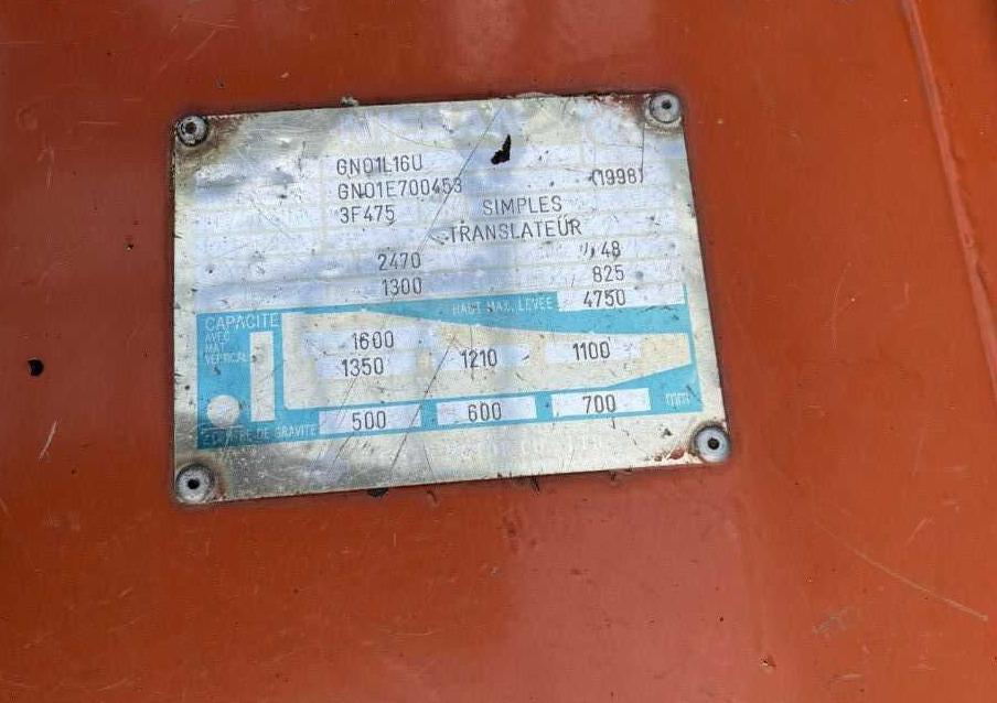 Nissan GN01L16U - رافعة شوكية كهربائية: صورة 4 Nissan GN01L16U - رافعة شوكية كهربائية: صورة 4