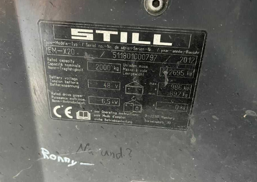 Still FM-X20 - رافعة شوكية للوصول للأماكن الضيقة: صورة 4 Still FM-X20 - رافعة شوكية للوصول للأماكن الضيقة: صورة 4