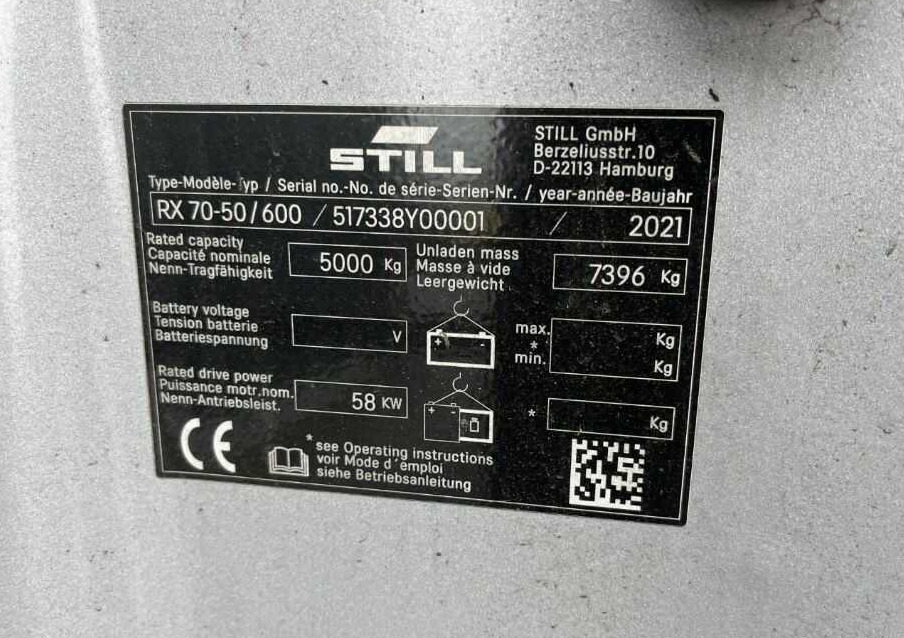 Still RX70-50T/600 - رافعة شوكية تعمل بالغاز: صورة 4 Still RX70-50T/600 - رافعة شوكية تعمل بالغاز: صورة 4
