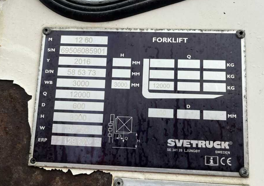 Svetruck 1260 - رافعة شوكية ديزل: صورة 4 Svetruck 1260 - رافعة شوكية ديزل: صورة 4