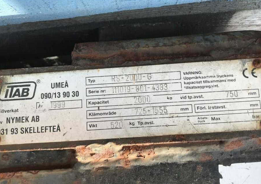 TAB RS-200-G - مشبك - رافعة شوكية: صورة 1 TAB RS-200-G - مشبك - رافعة شوكية: صورة 1