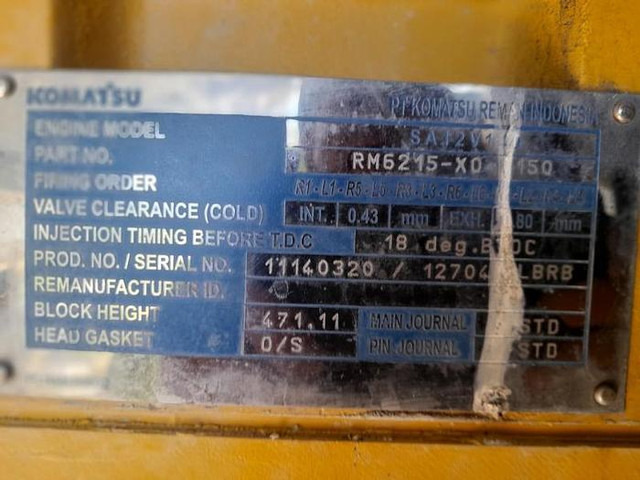 Komatsu SA12V140 - WA800 - HD785 - HD985 - D475 engine - - محرك: صورة 4 Komatsu SA12V140 - WA800 - HD785 - HD985 - D475 engine - - محرك: صورة 4
