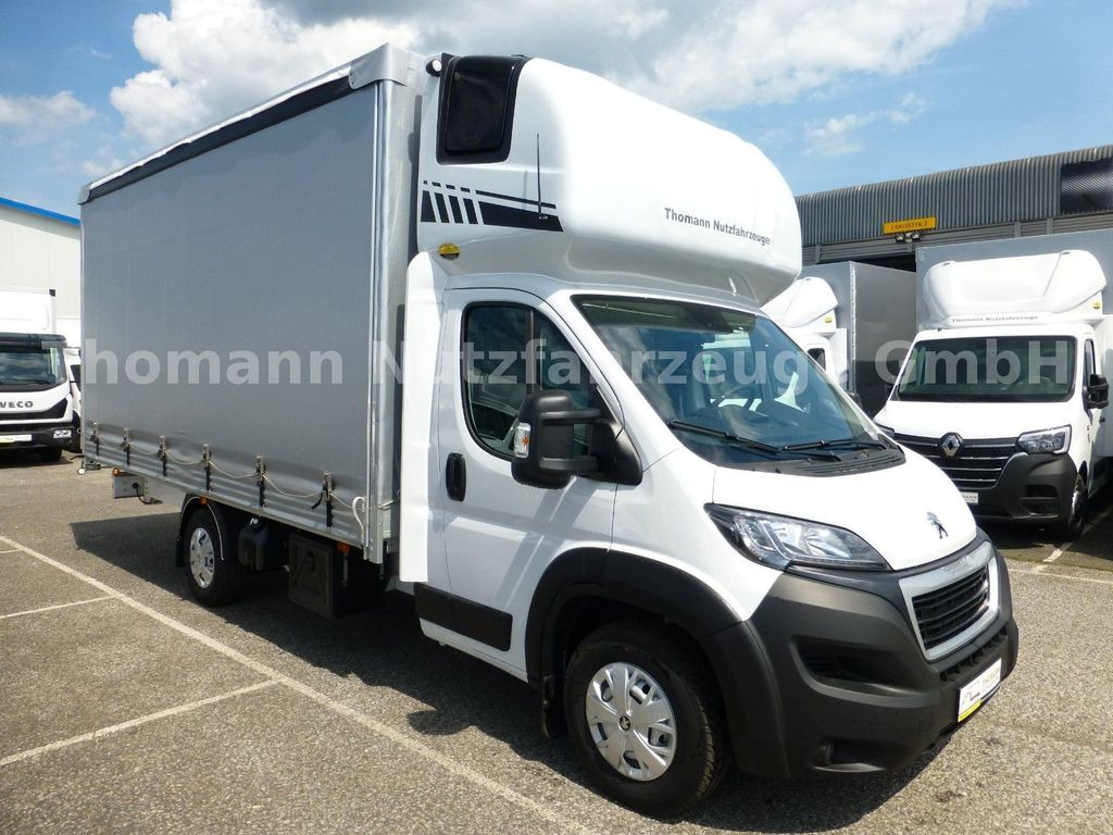 Peugeot Boxer Pritsche Plane Schlafkabine - شاحنة مغلقة بستائر جانبية: صورة 1 Peugeot Boxer Pritsche Plane Schlafkabine - شاحنة مغلقة بستائر جانبية: صورة 1