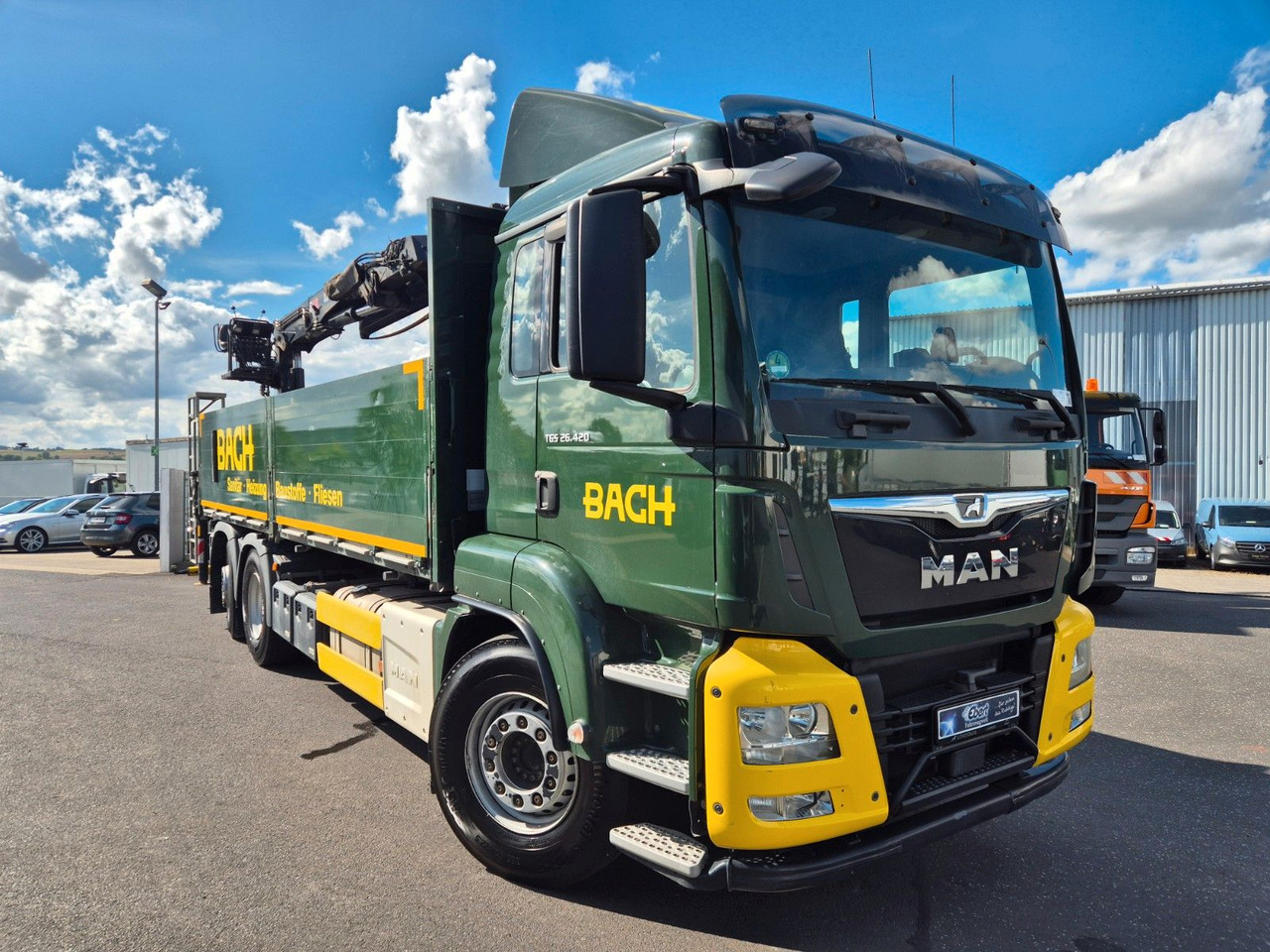 MAN TGS 26.420 6x2-4 LL Hiab 177K PRO 2 Stück - شاحنات مسطحة: صورة 3 MAN TGS 26.420 6x2-4 LL Hiab 177K PRO 2 Stück - شاحنات مسطحة: صورة 3
