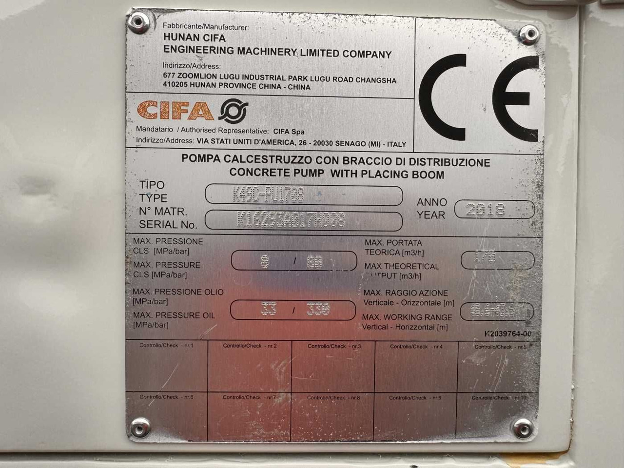 مضخة خرسانة MAN TGS 41.460 8x4 BB Cifa K49 Classic 2x Funk: صورة 12
